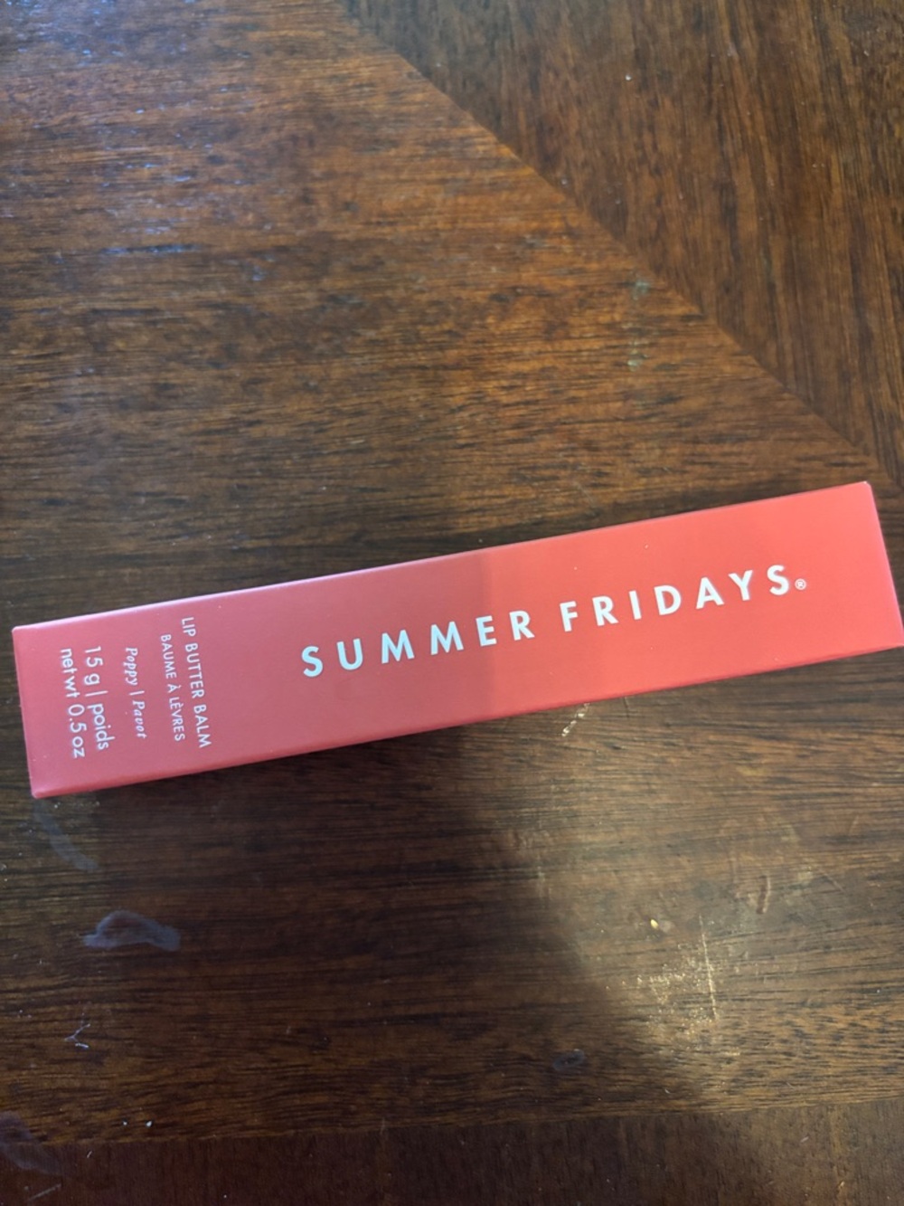 Summer Fridays Lip Butter Balm - Coral Red Packaging